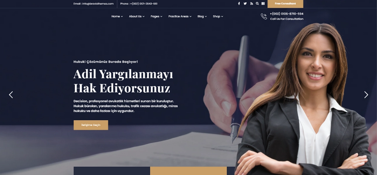 Kurumsal Hukuk Bürosu Web Sitesi Tasarımı