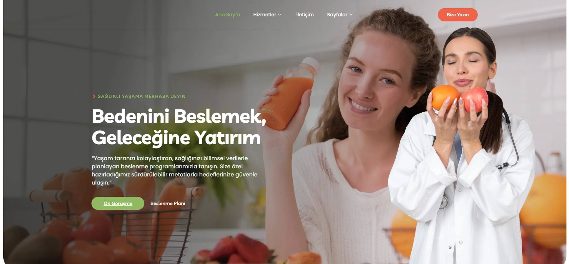 Profesyonel Diyetisyen Web Sitesi