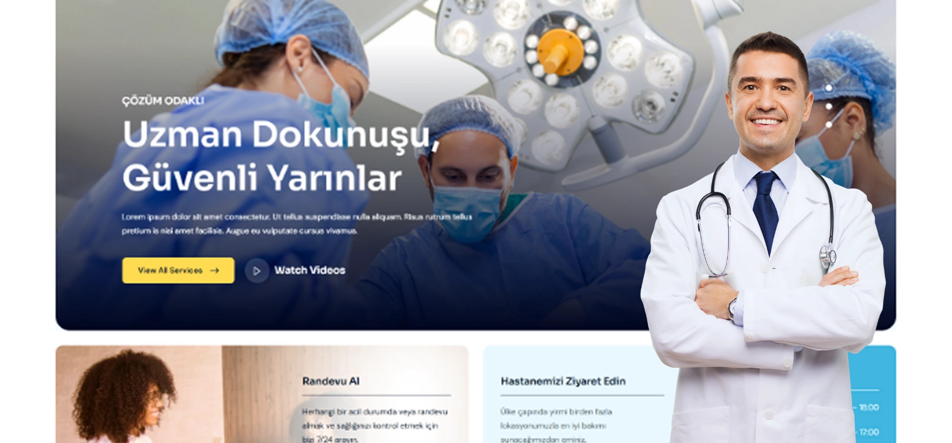 Profesyonel Doktor Kliniği Web Sitesi Tasarımı